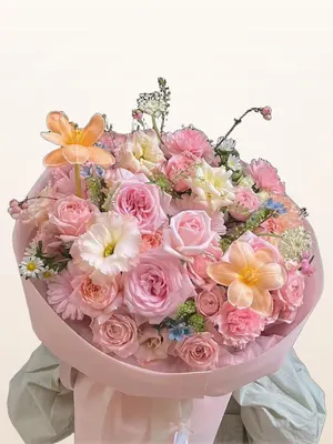 Bó Hồng Đào Ly Cam
