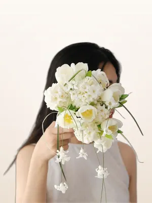 Hoa Cưới Lan Hồ Điệp Thác Trắng