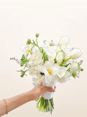 Hoa Cưới Trắng Tự Nhiên