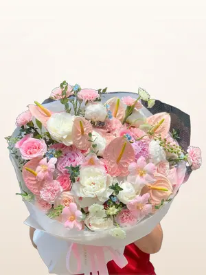 Bó Ly Hồng Mix Hoa